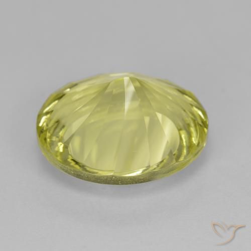 Cuarzo Amarillo medio natural de 6.98 ct, Ovalada, VVS