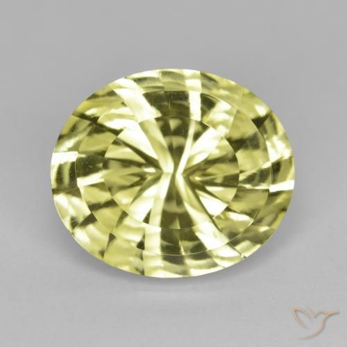 6.76ct Natural Amarillo medio Cuarzo, Ovalada, VVS