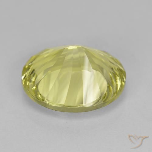 Cuarzo Amarillo medio natural de 6.76 ct, Ovalada, VVS