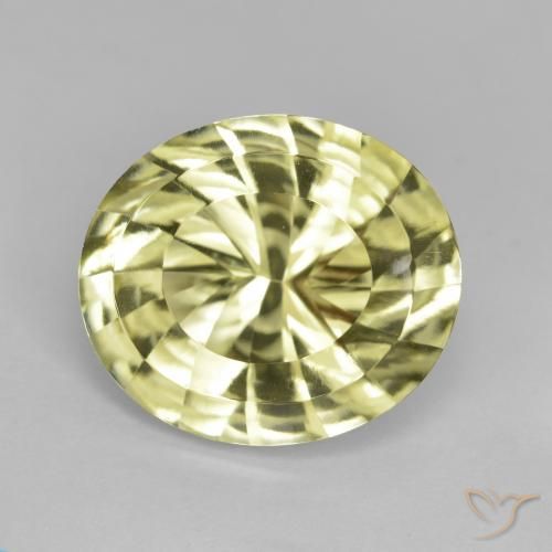 6.69ct Natural Amarillo medio Cuarzo, Ovalada, VVS