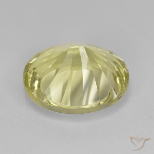Cuarzo Amarillo medio natural de 6.88 ct, Ovalada, VVS