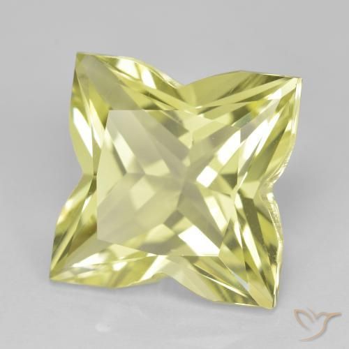 Cuarzo Amarillo verdoso claro natural de 7.46 ct, Elegante, VVS