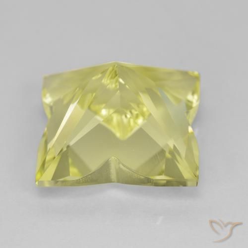 Cuarzo Amarillo verdoso claro natural de 7.46 ct, Elegante, VVS