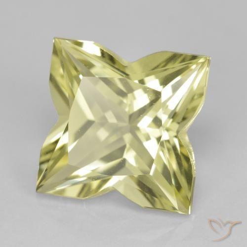 Cuarzo Amarillo verdoso claro natural de 4.25 ct, Elegante, VVS