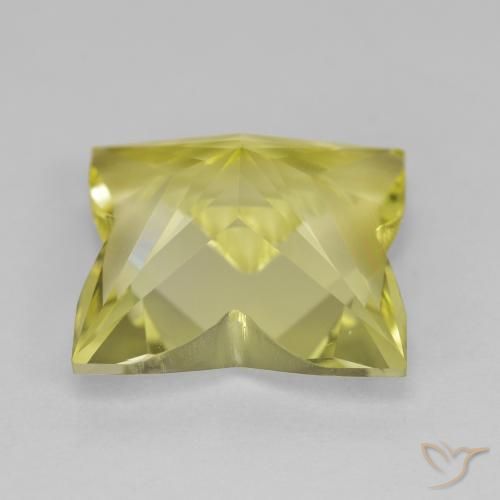 Cuarzo Amarillo medio natural de 6.88 ct, Elegante, VVS