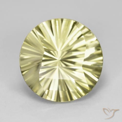 8.46ct Natural Amarillo claro Cuarzo, Redondo, VVS
