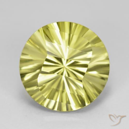9.03ct Natural Amarillo medio Cuarzo, Redondo, VVS