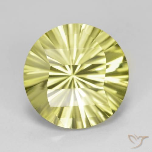 8.22ct Natural Amarillo medio Cuarzo, Redondo, VVS