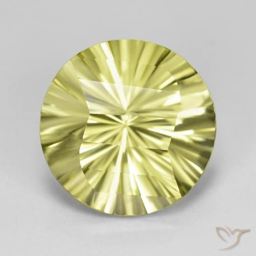 8.65ct Natural Amarillo medio Cuarzo, Redondo, VVS