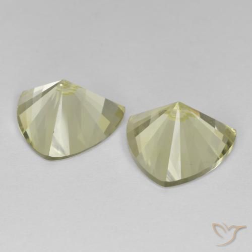 Gemas de Cuarzo Amarillo claro natural de 7.74 ct, Trillón, VVS-VS