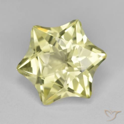 Cuarzo Amarillo medio natural de 9.07 ct, Elegante, VVS-VS