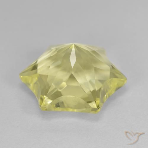 Cuarzo Amarillo medio natural de 9.07 ct, Elegante, VVS-VS