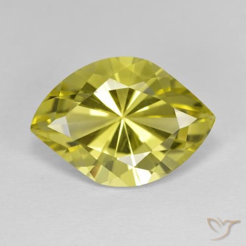 Cuarzo Amarillo claro natural de 7.32 ct, Elegante, VVS-VS