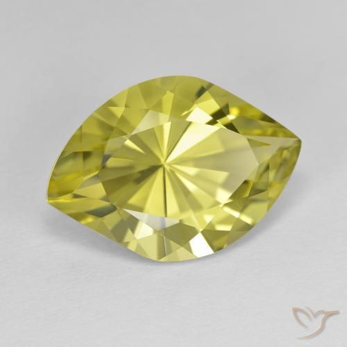 Cuarzo Amarillo claro natural de 7.32 ct, Elegante, VVS-VS