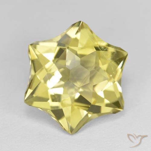 Cuarzo Amarillo claro natural de 10.03 ct, Elegante, VVS-VS