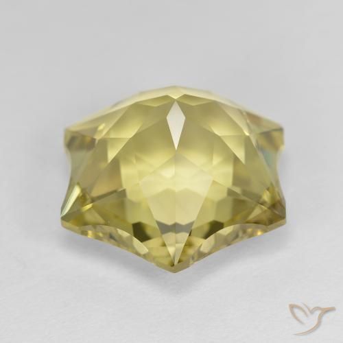 Cuarzo Amarillo claro natural de 10.03 ct, Elegante, VVS-VS