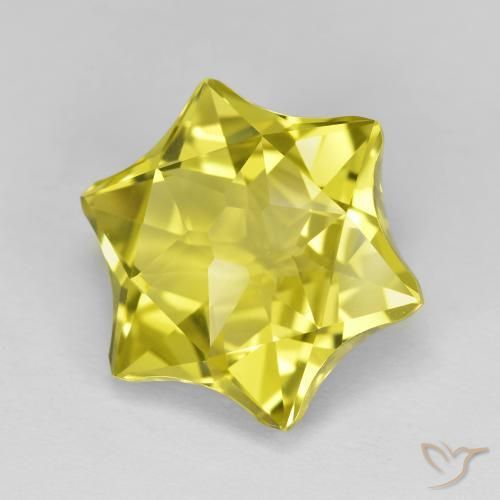 Cuarzo Amarillo medio natural de 9.41 ct, Elegante, VVS