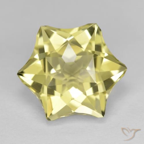 Cuarzo Amarillo medio natural de 9.81 ct, Elegante, VVS