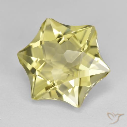 Cuarzo Amarillo medio natural de 9.81 ct, Elegante, VVS