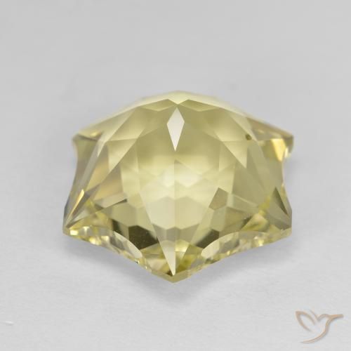 Cuarzo Amarillo medio natural de 9.81 ct, Elegante, VVS
