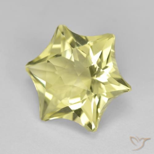 Cuarzo Amarillo medio natural de 8.85 ct, Elegante, VVS-VS