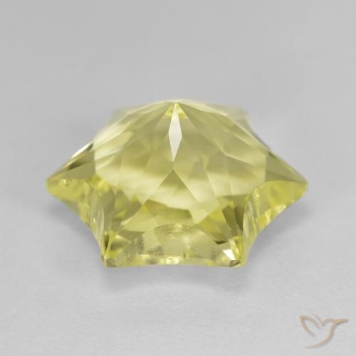 Cuarzo Amarillo medio natural de 8.85 ct, Elegante, VVS-VS