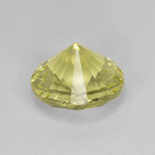 Cuarzo amarillo natural de 2,91 ct, corte redondo, VVS