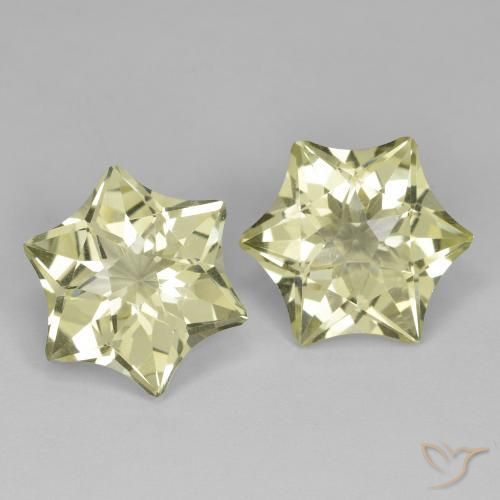 Gemas de Cuarzo Amarillo claro natural de 18.37 ct, Elegante, VVS