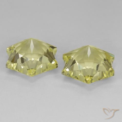 Gemas de Cuarzo Amarillo claro natural de 18.37 ct, Elegante, VVS