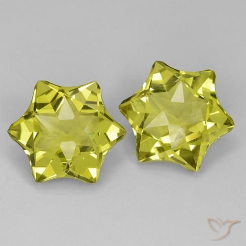 Gemas de Cuarzo Amarillo medio natural de 19.33 ct, Elegante, VVS