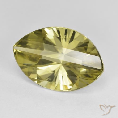 Cuarzo Amarillo claro medio natural de 9.89 ct, Marquesa, VVS