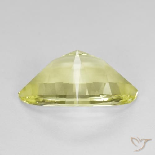 Cuarzo Amarillo claro medio natural de 9.27 ct, Marquesa, VVS-VS
