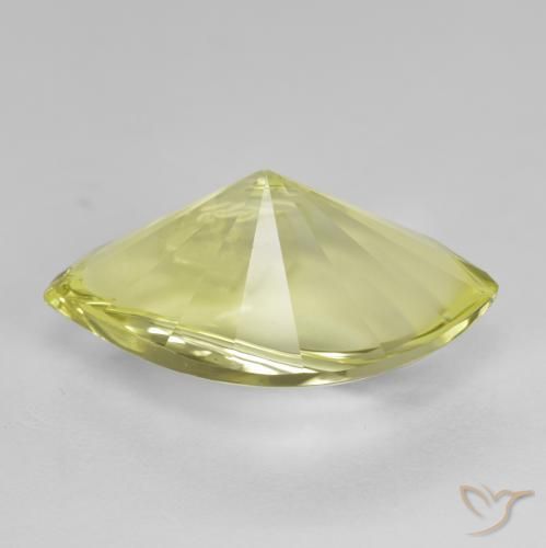 Cuarzo Amarillo limón natural de 10.18 ct, Marquesa, VVS