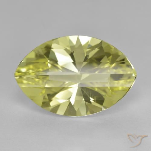 9.51ct Natural Amarillo limón Cuarzo, Marquesa, VVS-VS