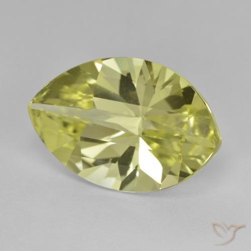 Cuarzo Amarillo limón natural de 9.51 ct, Marquesa, VVS-VS