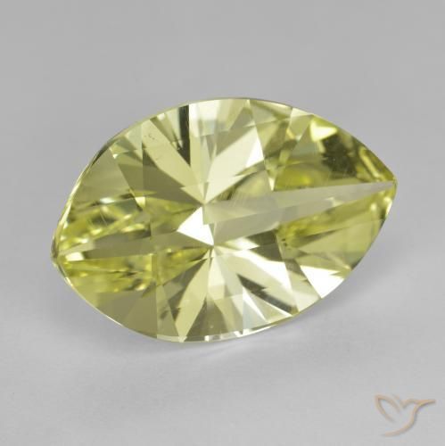 Cuarzo Amarillo limón natural de 9.82 ct, Marquesa, VS