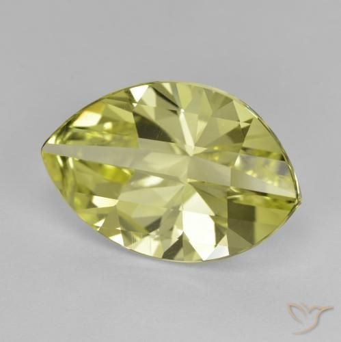 Cuarzo Amarillo medio natural de 9.48 ct, Marquesa, VVS-VS