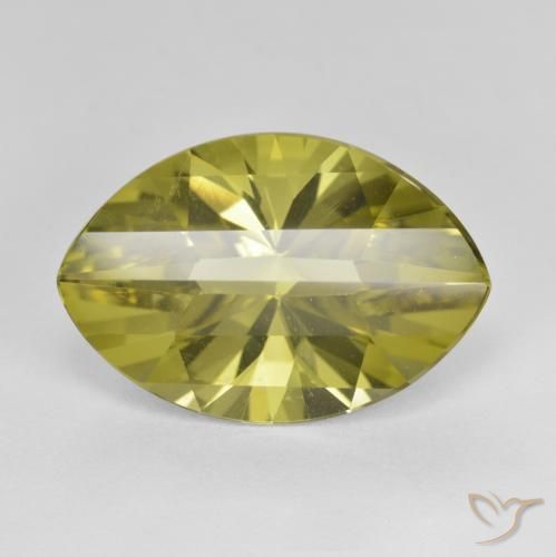 9.28ct Natural Amarillo piña Cuarzo, Marquesa, VVS-VS