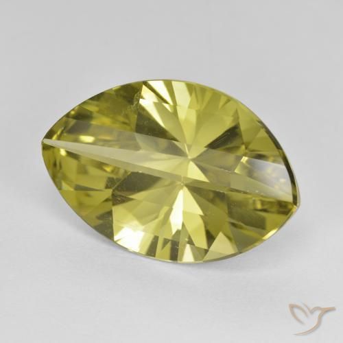 Cuarzo Amarillo piña natural de 9.28 ct, Marquesa, VVS-VS