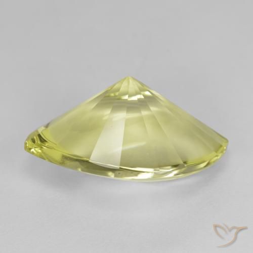 Cuarzo Amarillo claro medio natural de 10.43 ct, Marquesa, VVS