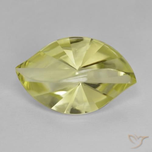 8.99ct Natural Amarillo limón Cuarzo, Marquesa, VVS