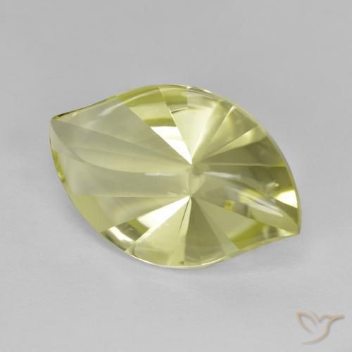 Cuarzo Amarillo limón natural de 8.99 ct, Marquesa, VVS