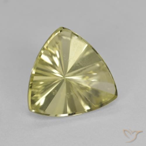 Cuarzo Amarillo verdoso natural de 2.13 ct, Trillón, VVS