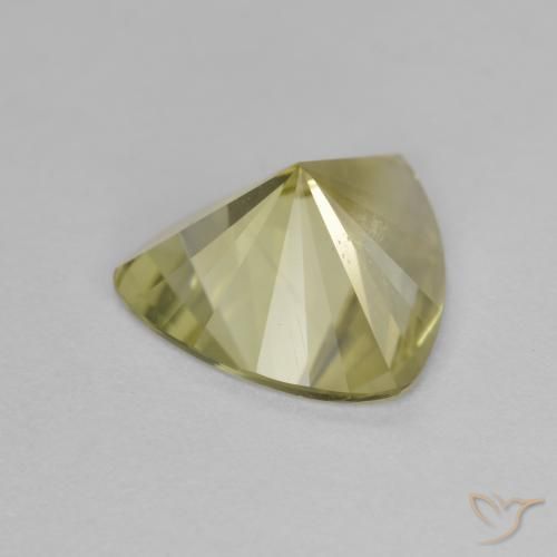 Cuarzo Amarillo verdoso natural de 2.13 ct, Trillón, VVS