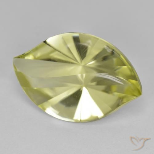 Cuarzo Amarillo medio natural de 9.82 ct, Marquesa, VVS-VS