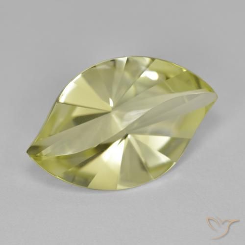 Cuarzo Amarillo medio natural de 8.80 ct, Marquesa, VVS