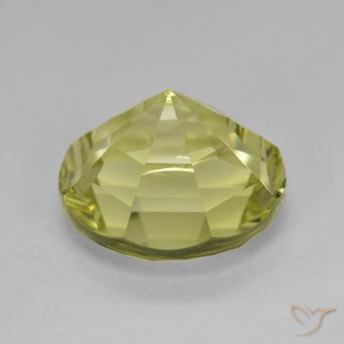 Cuarzo Amarillo medio natural de 5.57 ct, Redondo, VVS