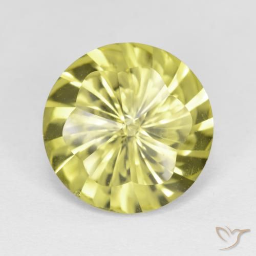 4.90ct Natural Amarillo piña claro Cuarzo, Redondo, VVS