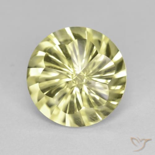 4.91ct Natural Amarillo medio Cuarzo, Redondo, VVS-VS