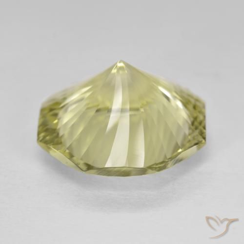 Cuarzo Amarillo limón natural de 8.57 ct, Corte Octágono / Esmeralda, VVS